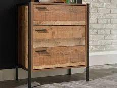 LPD Hoxton Rustic 3 Drawer Chest of Drawers