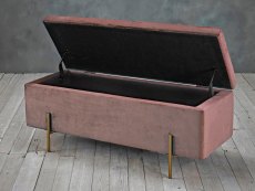 LPD Lola Pink Fabric Blanket Box  (Assembled)