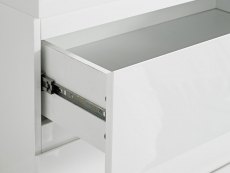 LPD LPD Puro White High Gloss 1 Drawer Dressing Table (Flat Packed)