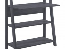 LPD Tiva Charcoal Ladder Shelving Unit with Desk (Flat Packed)