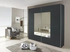 Rauch Rauch Kira Sliding Door Mirrored Large Double Wardrobe