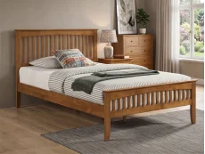 Sareer Sareer Sandhurst Oak Wooden Bed Frame