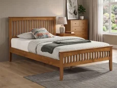 Sareer Sareer Sandhurst Oak Wooden Bed Frame
