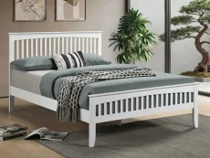 Sareer Sandhurst White Wooden Bed Frame Sareer Sandhurst White Wooden Bed Frame
