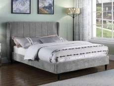 Seconique Seconique Amelia Grey Fabric Bed Frame