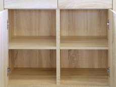 Seconique Seconique Cambourne Light Sonoma Oak 2 Door 2 Drawer Sideboard (Flat Packed)