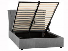 Seconique Seconique Camden 4ft6 Double Grey Upholstered Fabric Ottoman Bed Frame