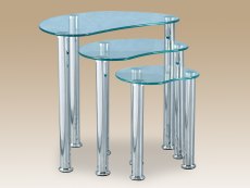 Seconique Seconique Cara Glass Nest of Tables (Flat Packed)
