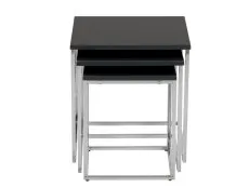 Seconique Charisma Black High Gloss Nest of Tables