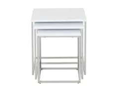 Seconique Charisma White High Gloss Nest of Tables