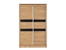 Seconique Seconique Charles Oak Sliding Door Double Wardrobe