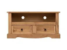 Seconique Seconique Corona Pine Flat Screen Wooden 2 Drawer TV Cabinet