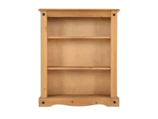 Seconique Corona Pine Low Wooden Bookcase