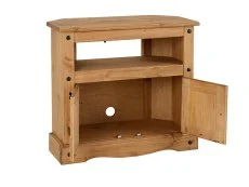 Seconique Seconique Corona Pine Wooden 2 Door Corner TV Cabinet