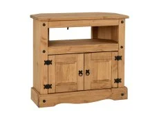 Seconique Seconique Corona Pine Wooden 2 Door Corner TV Cabinet