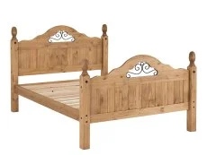 Seconique Seconique Corona Scroll Pine Wooden Bed Frame (High Footend)