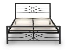 Seconique Seconique Kelly 4ft6 Double Black Metal Bed Frame