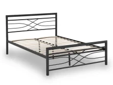 Seconique Kelly 4ft6 Double Black Metal Bed Frame