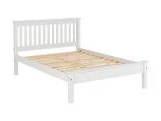Seconique Seconique Monaco White Wooden Bed Frame (Low Footend)