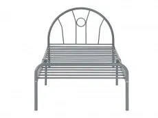 Seconique Seconique Nova 3ft Single Silver Metal Bed Frame