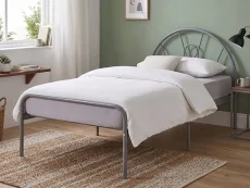 Seconique Seconique Nova Silver Metal Bed Frame