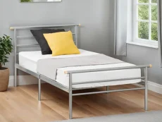 Seconique Orion Silver Metal Bed Frame