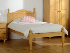 Seconique Sol 3ft Single Antique Pine Wooden Bed Frame