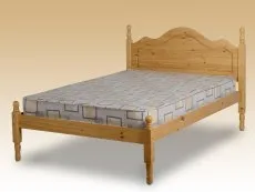 Seconique Seconique Sol 4ft6 Double Antique Pine Wooden Bed Frame