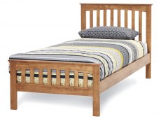 Serene Amelia 3ft Single Honey Oak Wooden Bed Frame