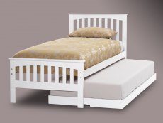 Serene Serene Amelia 3ft Single Opal White Wooden Guest Bed Frame