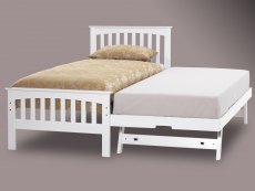 Serene Serene Amelia 3ft Single Opal White Wooden Guest Bed Frame