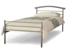 Serene Serene Brennington 3ft Single Silver Metal Bed Frame