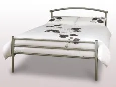 Serene Serene Brennington 5ft King Size Silver Metal Bed Frame