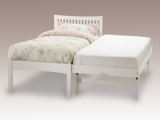 Serene Mya 3ft Single Opal White Wooden Guest Bed Frame