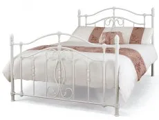 Serene Serene Nice 5ft King Size White Metal Bed Frame