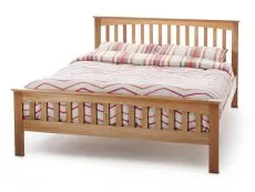 Serene Serene Windsor 5ft King Size Oak Wooden Bed Frame
