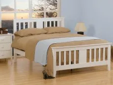 Sweet Dreams Sweet Dreams Kestrel 4ft Small Double White Wooden Bed Frame