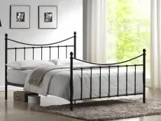 Time Living Time Living Alderley 4ft Small Double Black Metal Bed Frame