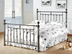 Time Living Time Living Alexander 4ft6 Double Black Nickel Metal Bed Frame