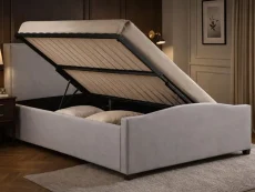 Time Living Time Living Brunswick Sand Fabric Ottoman Bed Frame