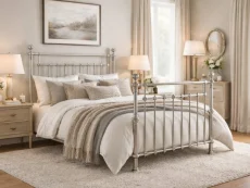Time Living Time Living Edward Chrome Metal Bed Frame
