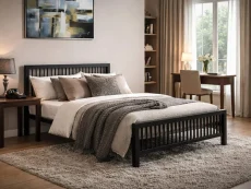 Time Living Meridian Black Metal Bed Frame Time Living Meridian Black Metal Bed Frame
