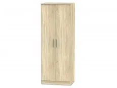 Welcome Welcome 2ft6 Contrast Tall 2 Door Double Wardrobe (Assembled)