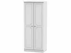 Welcome Welcome Pembroke White Ash 2 Door Tall Double Wardrobe (Assembled)