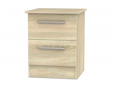 Welcome Contrast 2 Drawer Small Bedside Cabinet (Assembled)