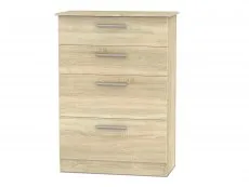 Welcome Welcome Contrast 4 Drawer Deep Chest of Drawers (Assembled)