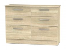 Welcome Contrast 6 Drawer Midi Chest of Drawers (Assembled)