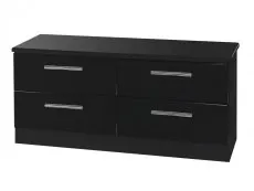 Welcome Welcome Knightsbridge Black High Gloss 4 Drawer Bed Box (Assembled)