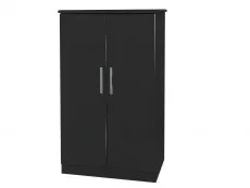 Welcome Welcome Knightsbridge Black High Gloss Childrens Small Wardrobe (Assembled)