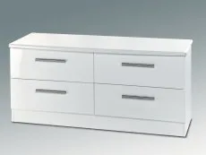 Welcome Welcome Knightsbridge White High Gloss 4 Drawer Bed Box (Assembled)